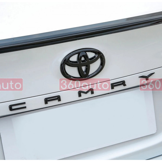 Автологотип шильдик эмблема Toyota Camry Black глянец