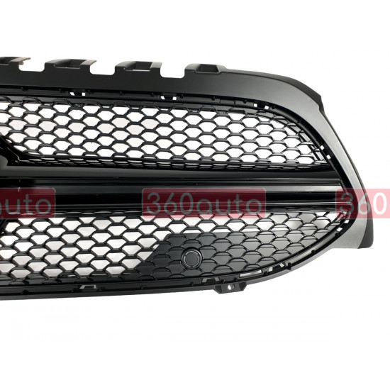 Решетка радиатора Full Black (без места под камеру) AMG на Mercedes A-Class W177 2018-2022