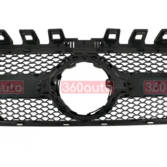 Решетка радиатора Full Black (без места под камеру) AMG на Mercedes A-Class W177 2018-2022