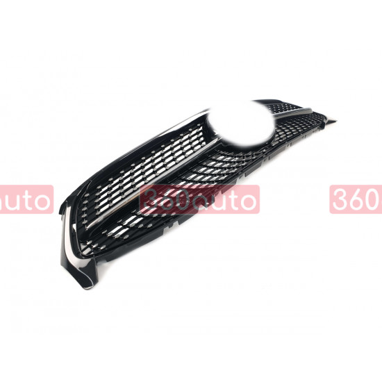 Решетка радиатора Black (без места под камеру) Diamond на Mercedes CLA-Class C118 2019-2022