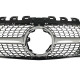 Решетка радиатора Silver (без места под камеру) Diamond на Mercedes A-Class W177 2018-2022