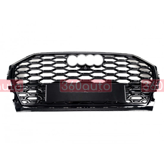 Решетка радиатора Full Black (в стиле RSQ5) на Audi Q5 2020-