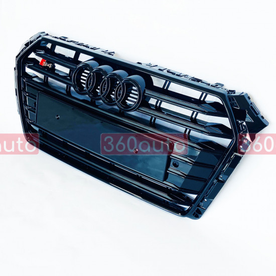 Решітка радіатора на Audi A4 B9 2015-2019 стиль S4 Black
