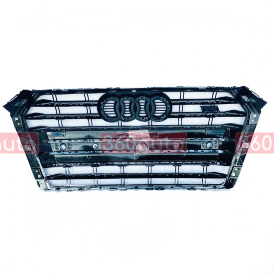 Решітка радіатора на Audi A4 B9 2015-2019 стиль S4 Black
