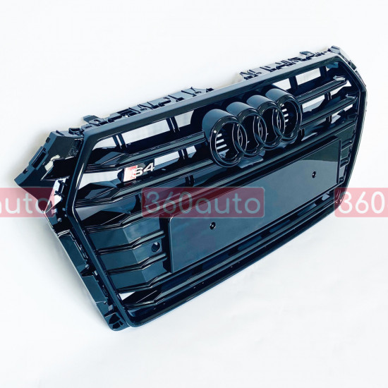 Решітка радіатора на Audi A4 B9 2015-2019 стиль S4 Black