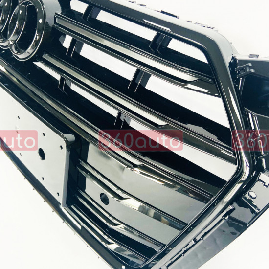 Решітка радіатора на Audi A5 2016-2020 стиль S5 Black