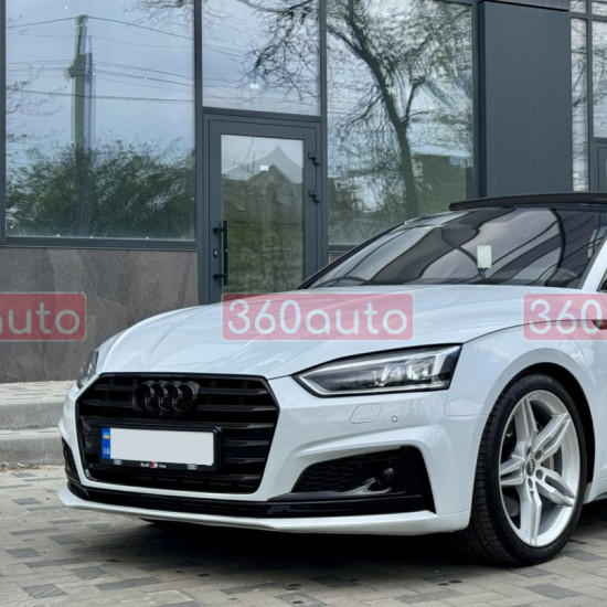 Решетка радиатора Full Black ( в стиле S5 ) на Audi A5 2016-2020
