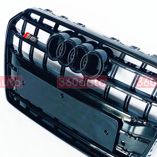 Решетка радиатора на Audi A6 C7 2014-2018 в стиле S6 Black