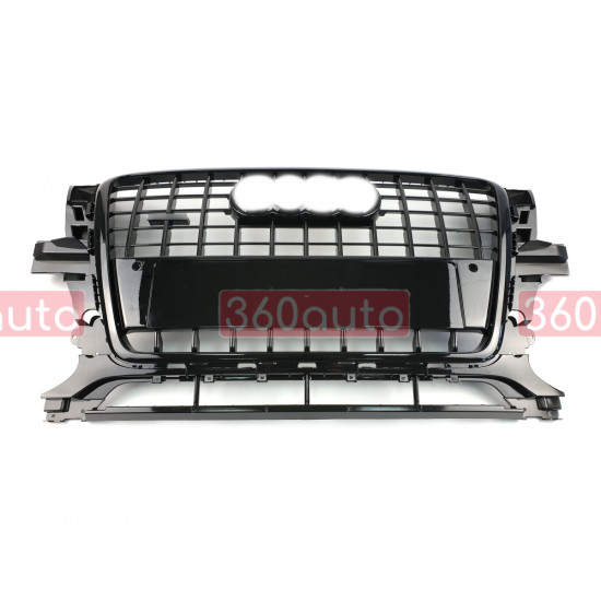 Решетка радиатора Full Black ( в стиле SQ5 ) на Audi Q5 2008-2012