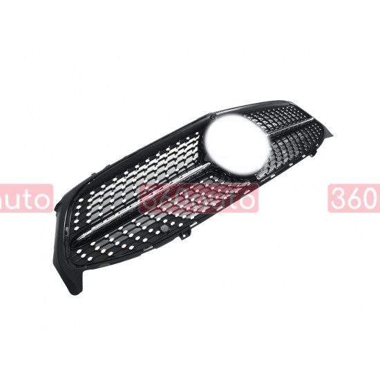 Решетка радиатора Black (с местом под камеру) Diamond на Mercedes CLA-Class C118 2019-2022
