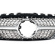 Решетка радиатора Silver (с местом под камеру) Diamond на Mercedes A-Class W177 2018-2022