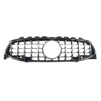 Решетка радиатора Chrome Black (с местом под камеру) GT на Mercedes CLA-Class C118 2019-2022