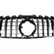 Решетка радиатора Chrome Black ( с прочностью под камеру ) GT на Mercedes A-Class W177 2018-2022