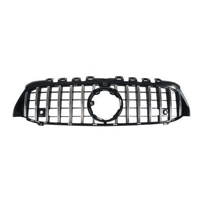Решетка радиатора Chrome Black ( с прочностью под камеру ) GT на Mercedes A-Class W177 2018-2022