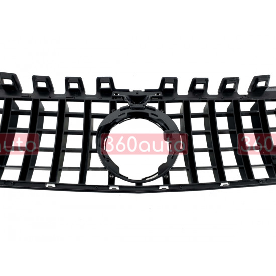 Решетка радиатора Chrome Black ( с прочностью под камеру ) GT на Mercedes A-Class W177 2018-2022