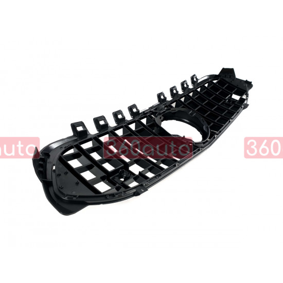Решетка радиатора Chrome Black ( с прочностью под камеру ) GT на Mercedes A-Class W177 2018-2022