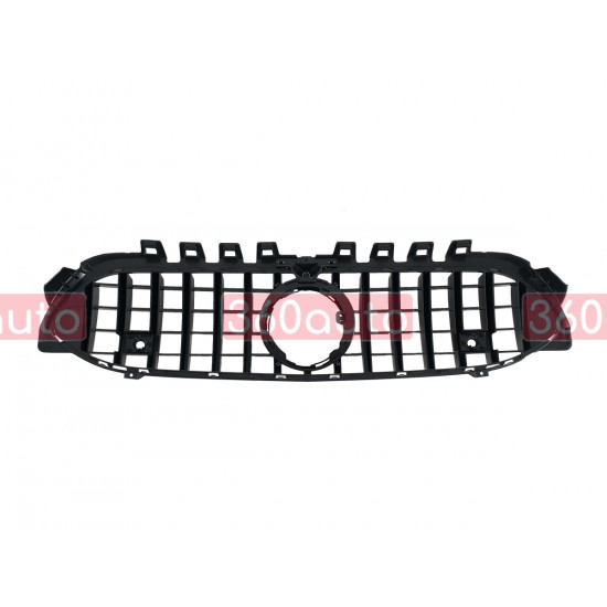 Решетка радиатора Chrome Black ( с прочностью под камеру ) GT на Mercedes A-Class W177 2018-2022