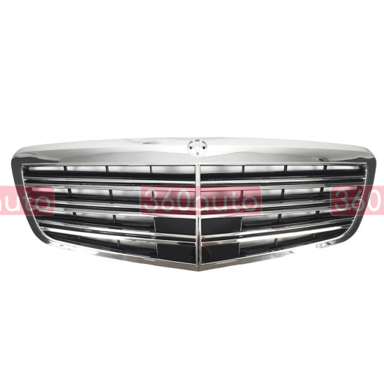 Решетка радиатора Chrome (Китай) AMG на Mercedes S-Class W221 2009-2013