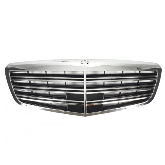 Решетка радиатора Chrome (Китай) AMG на Mercedes S-Class W221 2009-2013