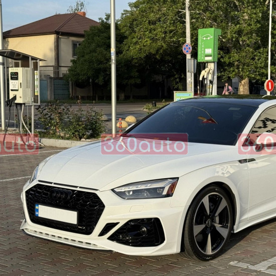 Решетка радиатора Full Black (с тыла RS5) на Audi A5 2020-2023