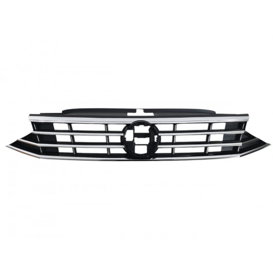 Решетка радиатора (стиль R-Line) V2 на Volkswagen Passat B8 2014-2019