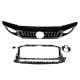 Решетка радиатора Chrome Black + рамки на фары GT на Mercedes G-Class W463 2018-2022