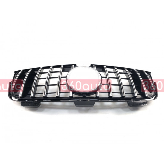 Решетка радиатора Chrome Black 2 Line GT на Mercedes GL-Class X164 2009-2012