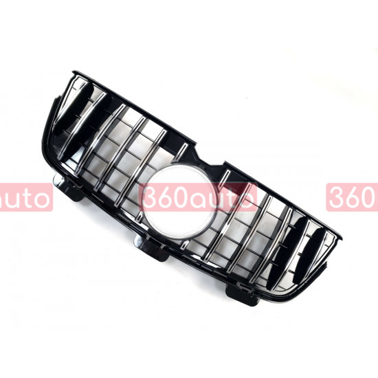 Решетка радиатора Chrome Black 2 Line GT на Mercedes GL-Class X164 2009-2012
