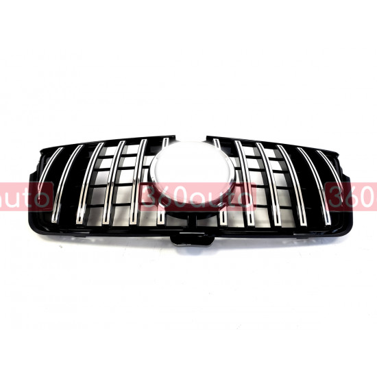 Решетка радиатора Chrome Black 3 Line GT на Mercedes GL-Class X164 2009-2012
