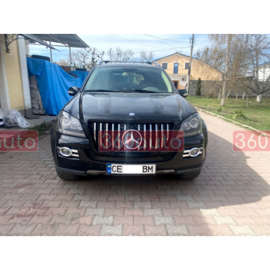 Решетка радиатора Chrome Black 3 Line GT на Mercedes GL-Class X164 2009-2012