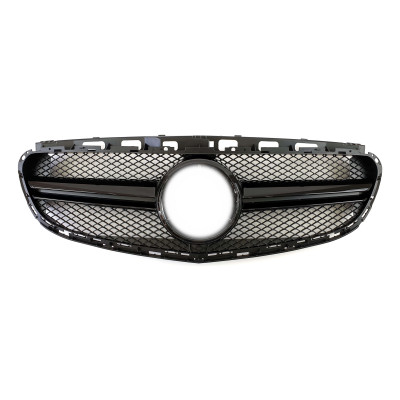 Решетка радиатора Black AMG на Mercedes E-Class W212 2013-2016