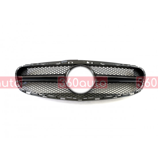 Решетка радиатора Black AMG на Mercedes E-Class W212 2013-2016