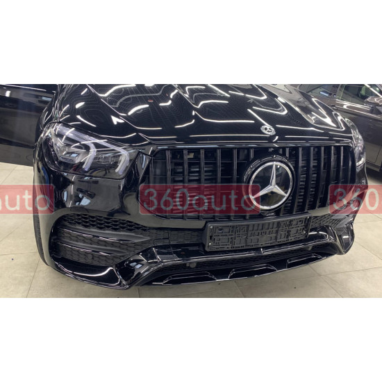 Решетка радиатора Chrome Black AMG GT на Mercedes GLE-Class W167 2018-2023