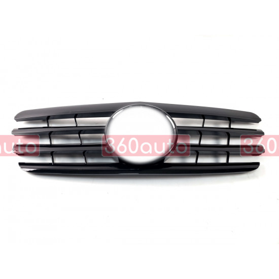 Решетка радиатора ALL Black CL на Mercedes E-Class W210 2000-2002