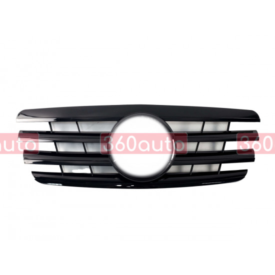 Решетка радиатора ALL Black CL на Mercedes E-Class W210 2000-2002