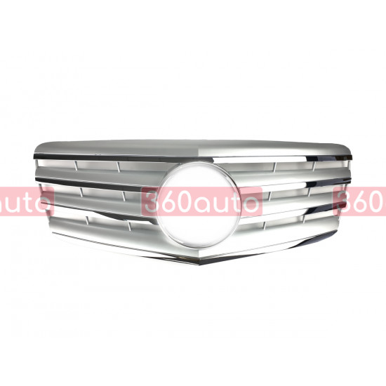 Решетка радиатора Silver CL на Mercedes E-Class W211 2007-2009