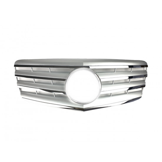 Решетка радиатора Silver CL на Mercedes E-Class W211 2007-2009