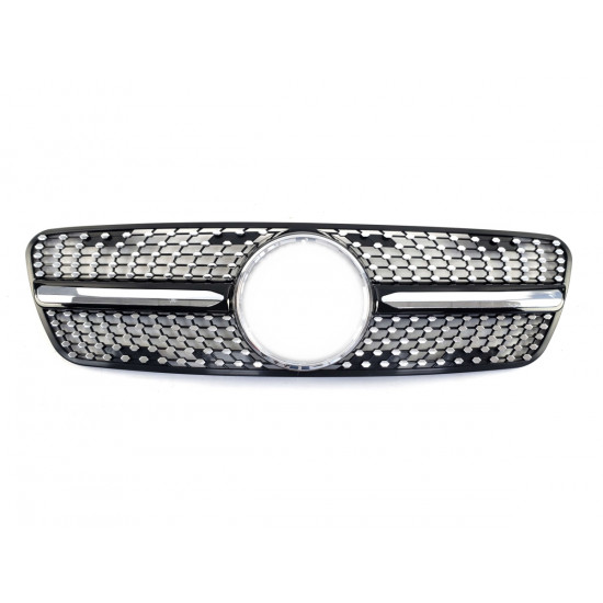 Решетка радиатора Black Diamond на Mercedes ML-class W163 1997-2005