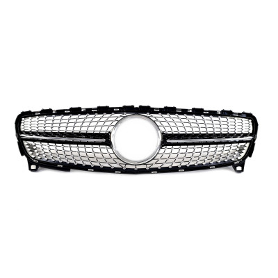 Решетка радиатора Black Diamond на Mercedes A-Class W176 2016-2018