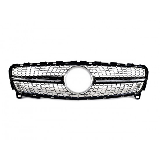 Решетка радиатора Black Diamond на Mercedes A-Class W176 2016-2018