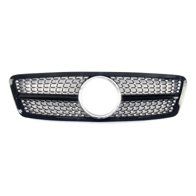 Решетка радиатора Black Diamond на Mercedes C-Class W203 2000-2007