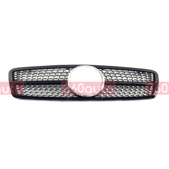 Решетка радиатора Black Diamond на Mercedes C-Class W203 2000-2007