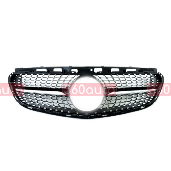 Решетка радиатора Black Diamond на Mercedes E-Class W212 2013-2016