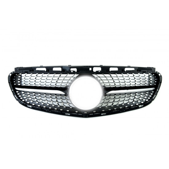 Решетка радиатора Black Diamond на Mercedes E-Class W212 2013-2016