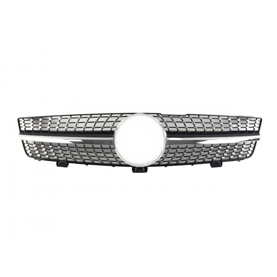 Решетка радиатора Black V2 Diamond на Mercedes CLS-Class C219 2008-2010