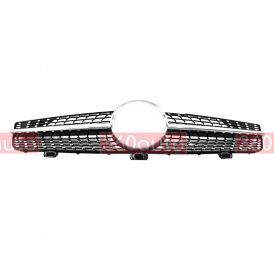 Решетка радиатора Black V2 Diamond на Mercedes CLS-Class C219 2008-2010