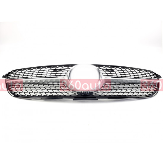 Решетка радиатора Silver Diamond на Mercedes GLE-Class Coupe C292 2015-2019