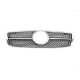 Решетка радиатора Silver Diamond на Mercedes C-Class W203 2000-2007