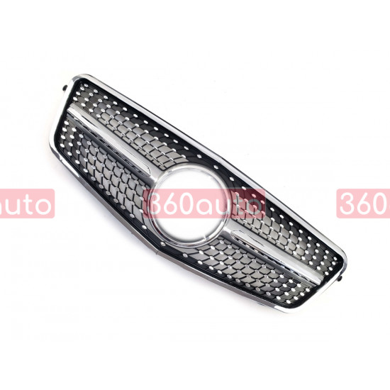 Решетка радиатора Silver Diamond на Mercedes E-Class W212 2009-2013