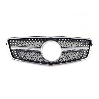 Решетка радиатора Silver Diamond на Mercedes E-Class W212 2009-2013